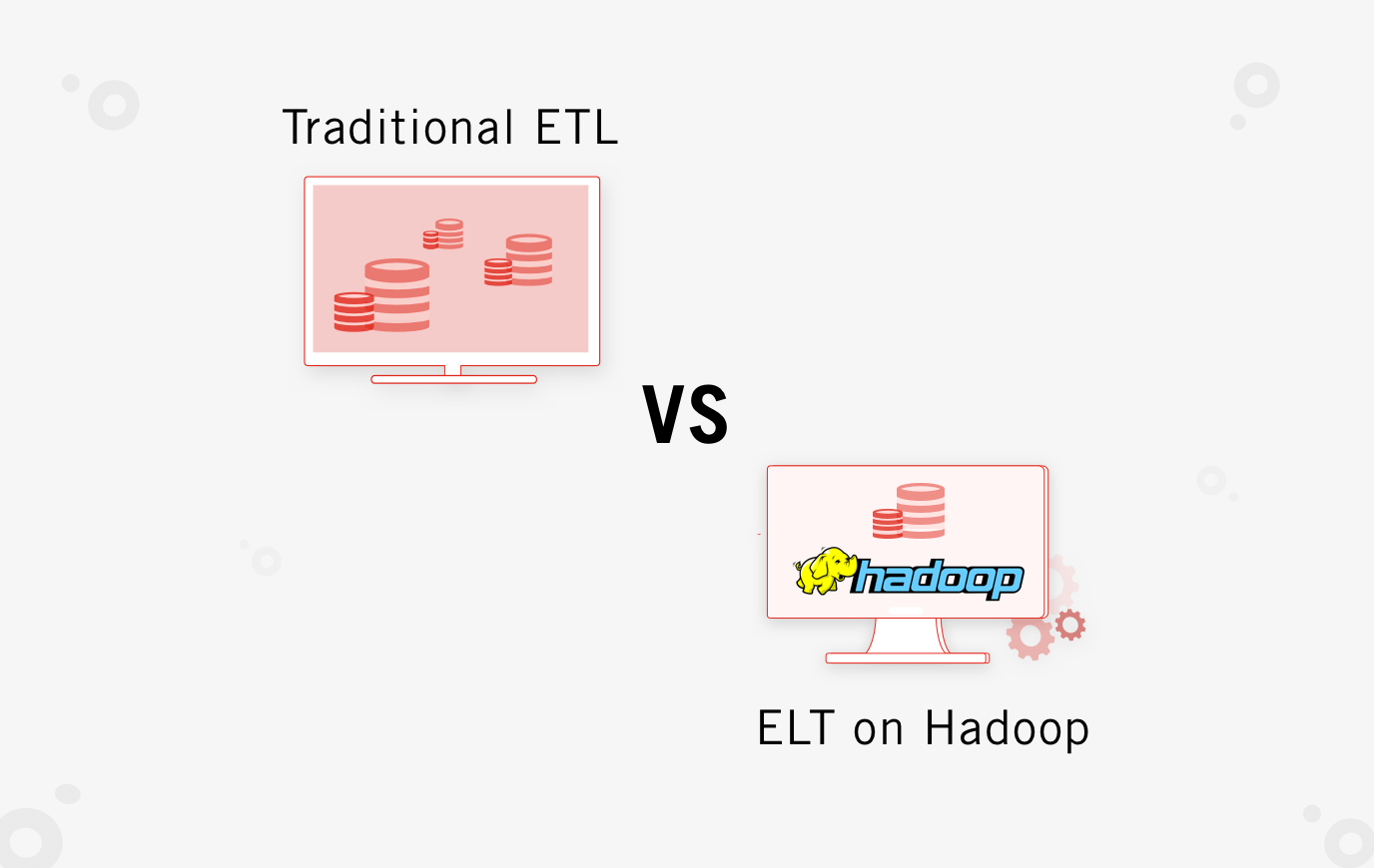 Traditional ETL vs ELT on Hadoop